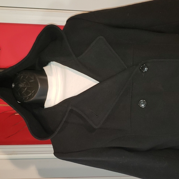 💘 HERMAN KAY WOOL BLEND DOUBLE-BREASTED PEA-COAT WOMENS SPORTS JACKET COAT - Picture 2 of 14